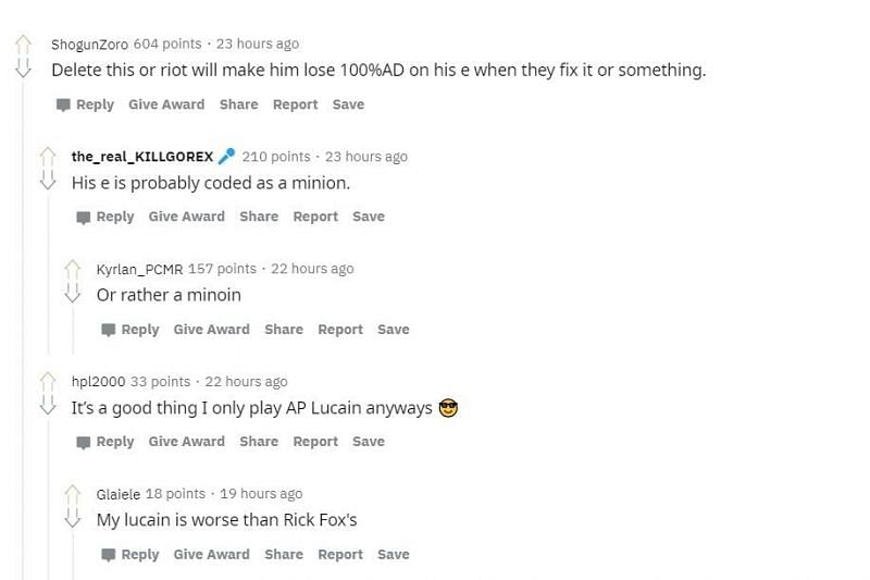 Screengrab from Reddit
